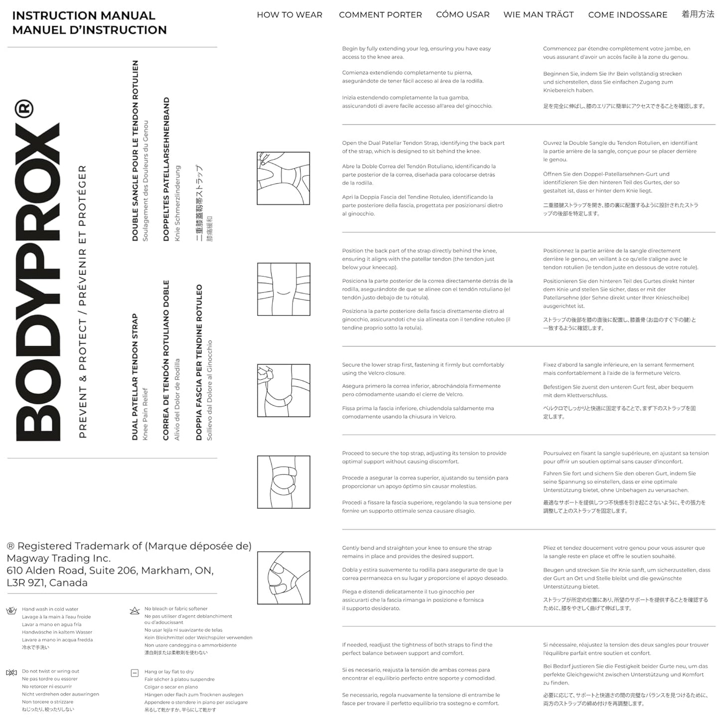 Knee Pain Relief Adjustable Neoprene Knee Strap (Pack of 2)